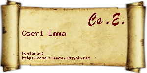 Cseri Emma névjegykártya